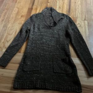 Women’s Sweater Dress by Relativity Size Large. Brown mixed with Gold